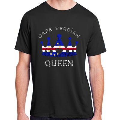 Cape Verde Queen Cape Verdean Pride Cape Verdean Crown Adult ChromaSoft Performance T-Shirt