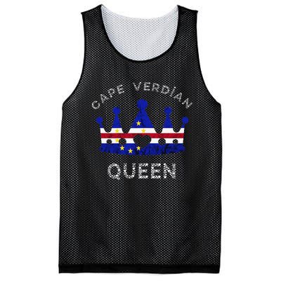 Cape Verde Queen Cape Verdean Pride Cape Verdean Crown Mesh Reversible Basketball Jersey Tank