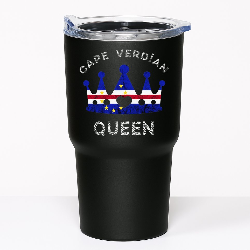 Cape Verde Queen Cape Verdean Pride Cape Verdean Crown Tumbler
