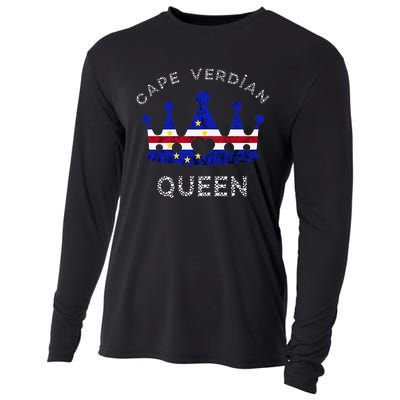 Cape Verde Queen Cape Verdean Pride Cape Verdean Crown Cooling Performance Long Sleeve Crew