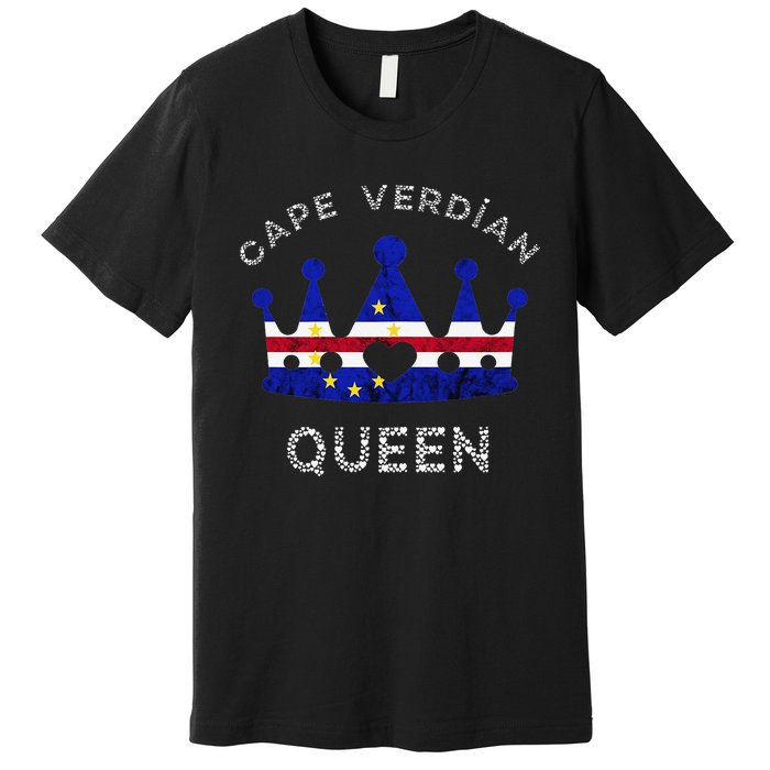 Cape Verde Queen Cape Verdean Pride Cape Verdean Crown Premium T-Shirt