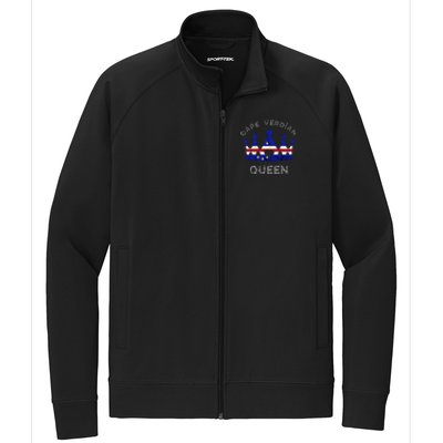 Cape Verde Queen Cape Verdean Pride Cape Verdean Crown Stretch Full-Zip Cadet Jacket