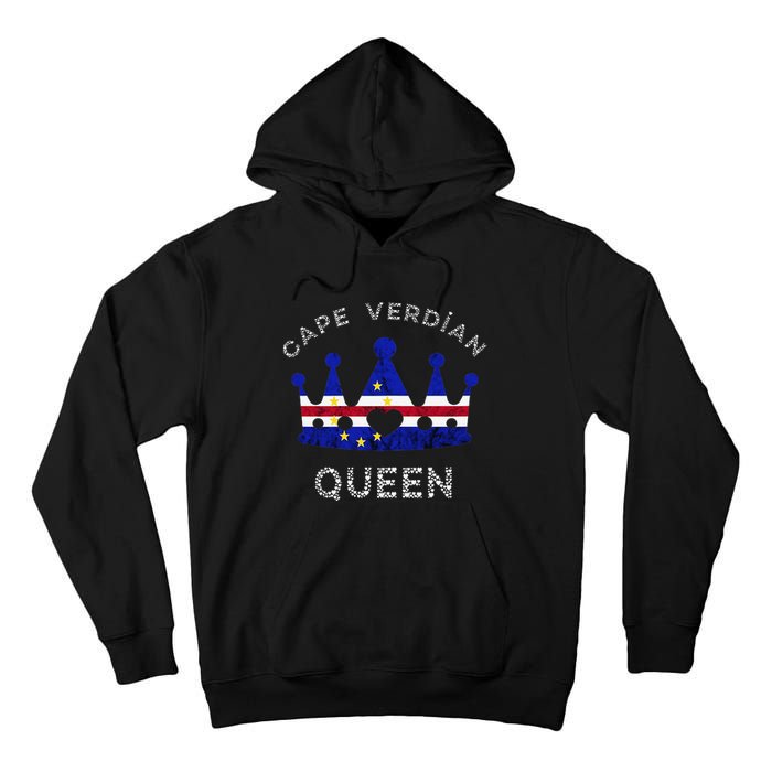 Cape Verde Queen Cape Verdean Pride Cape Verdean Crown Tall Hoodie