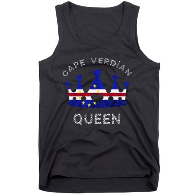 Cape Verde Queen Cape Verdean Pride Cape Verdean Crown Tank Top