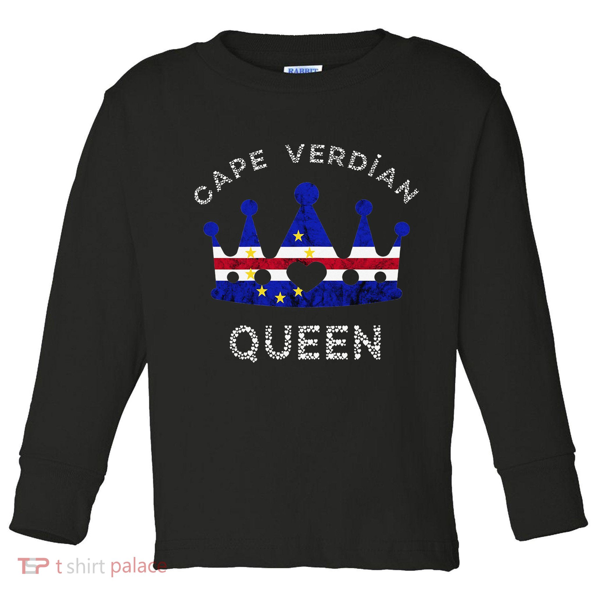 Cape Verde Queen Cape Verdean Pride Cape Verdean Crown Toddler Long Sleeve Shirt
