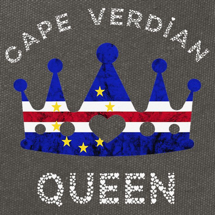 Cape Verde Queen Cape Verdean Pride Cape Verdean Crown Cotton Canvas Backpack