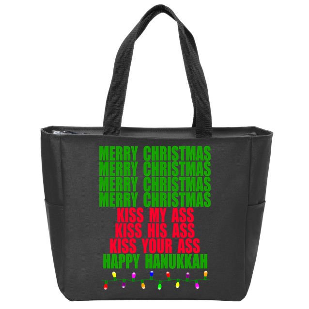 Christmas Vacation Quote Merry Christmas Essential Zip Tote Bag