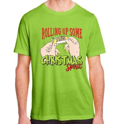 Christmas Vibes Rolling Up Some Christmas Spirit Gift Adult ChromaSoft Performance T-Shirt