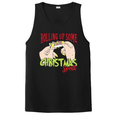 Christmas Vibes Rolling Up Some Christmas Spirit Gift PosiCharge Competitor Tank