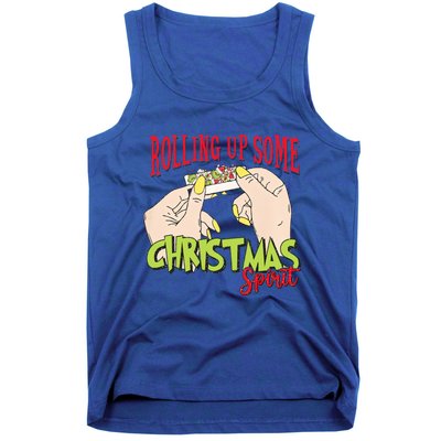 Christmas Vibes Rolling Up Some Christmas Spirit Gift Tank Top