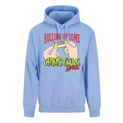 Christmas Vibes Rolling Up Some Christmas Spirit Gift Unisex Surf Hoodie