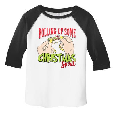 Christmas Vibes Rolling Up Some Christmas Spirit Gift Toddler Fine Jersey T-Shirt