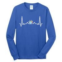 Cute Veterinarian Rainbow Paw Heartbeat Vet Tech Cool Gift Tall Long Sleeve T-Shirt