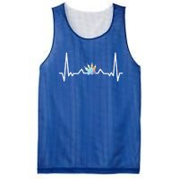 Cute Veterinarian Rainbow Paw Heartbeat Vet Tech Cool Gift Mesh Reversible Basketball Jersey Tank