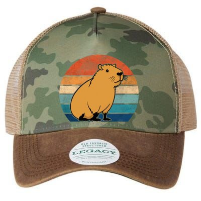 Capybara Vintage Rodent Funny Capybara Legacy Tie Dye Trucker Hat