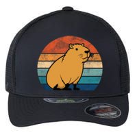 Capybara Vintage Rodent Funny Capybara Flexfit Unipanel Trucker Cap