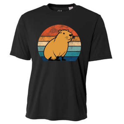 Capybara Vintage Rodent Funny Capybara Cooling Performance Crew T-Shirt