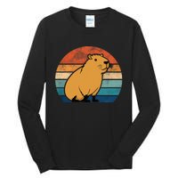 Capybara Vintage Rodent Funny Capybara Tall Long Sleeve T-Shirt