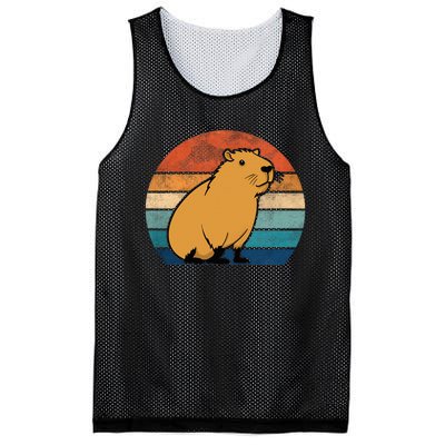 Capybara Vintage Rodent Funny Capybara Mesh Reversible Basketball Jersey Tank