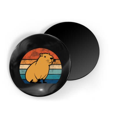 Capybara Vintage Rodent Funny Capybara Magnet