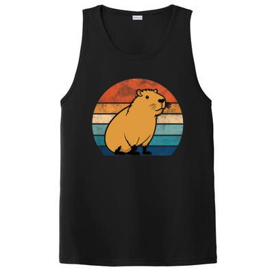 Capybara Vintage Rodent Funny Capybara PosiCharge Competitor Tank