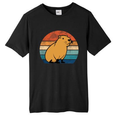 Capybara Vintage Rodent Funny Capybara Tall Fusion ChromaSoft Performance T-Shirt