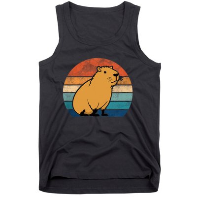 Capybara Vintage Rodent Funny Capybara Tank Top