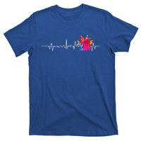 Cute Veterinarian Rainbow Paw Print Heartbeat Vet Tech Meaningful Gift T-Shirt