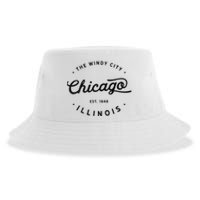 Classic Vintage Retro Chicago Illinois Windy City Usa Gift Sustainable Bucket Hat