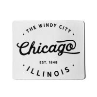 Classic Vintage Retro Chicago Illinois Windy City Usa Gift Mousepad