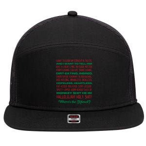 Christmas Vacation Rant Unisex Crewneck Gift 7 Panel Mesh Trucker Snapback Hat