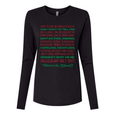 Christmas Vacation Rant Unisex Crewneck Gift Womens Cotton Relaxed Long Sleeve T-Shirt