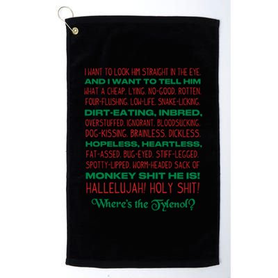 Christmas Vacation Rant Unisex Crewneck Gift Platinum Collection Golf Towel