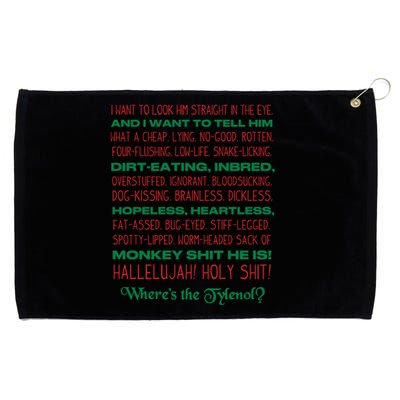 Christmas Vacation Rant Unisex Crewneck Gift Grommeted Golf Towel