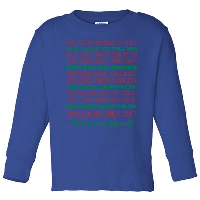 Christmas Vacation Rant Unisex Crewneck Gift Toddler Long Sleeve Shirt