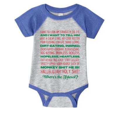 Christmas Vacation Rant Unisex Crewneck Gift Infant Baby Jersey Bodysuit