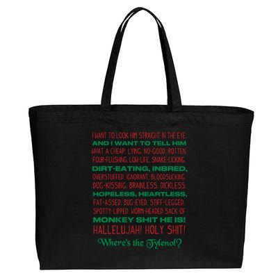 Christmas Vacation Rant Unisex Crewneck Gift Cotton Canvas Jumbo Tote