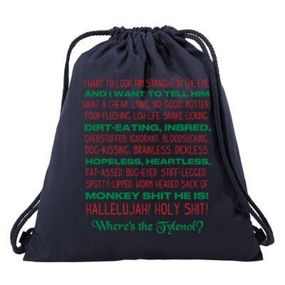 Christmas Vacation Rant Unisex Crewneck Gift Drawstring Bag