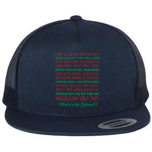 Christmas Vacation Rant Unisex Crewneck Gift Flat Bill Trucker Hat