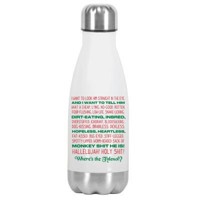 Christmas Vacation Rant Unisex Crewneck Gift Stainless Steel Insulated Water Bottle