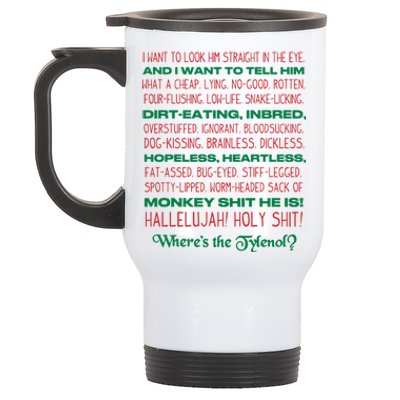 Christmas Vacation Rant Unisex Crewneck Gift Stainless Steel Travel Mug