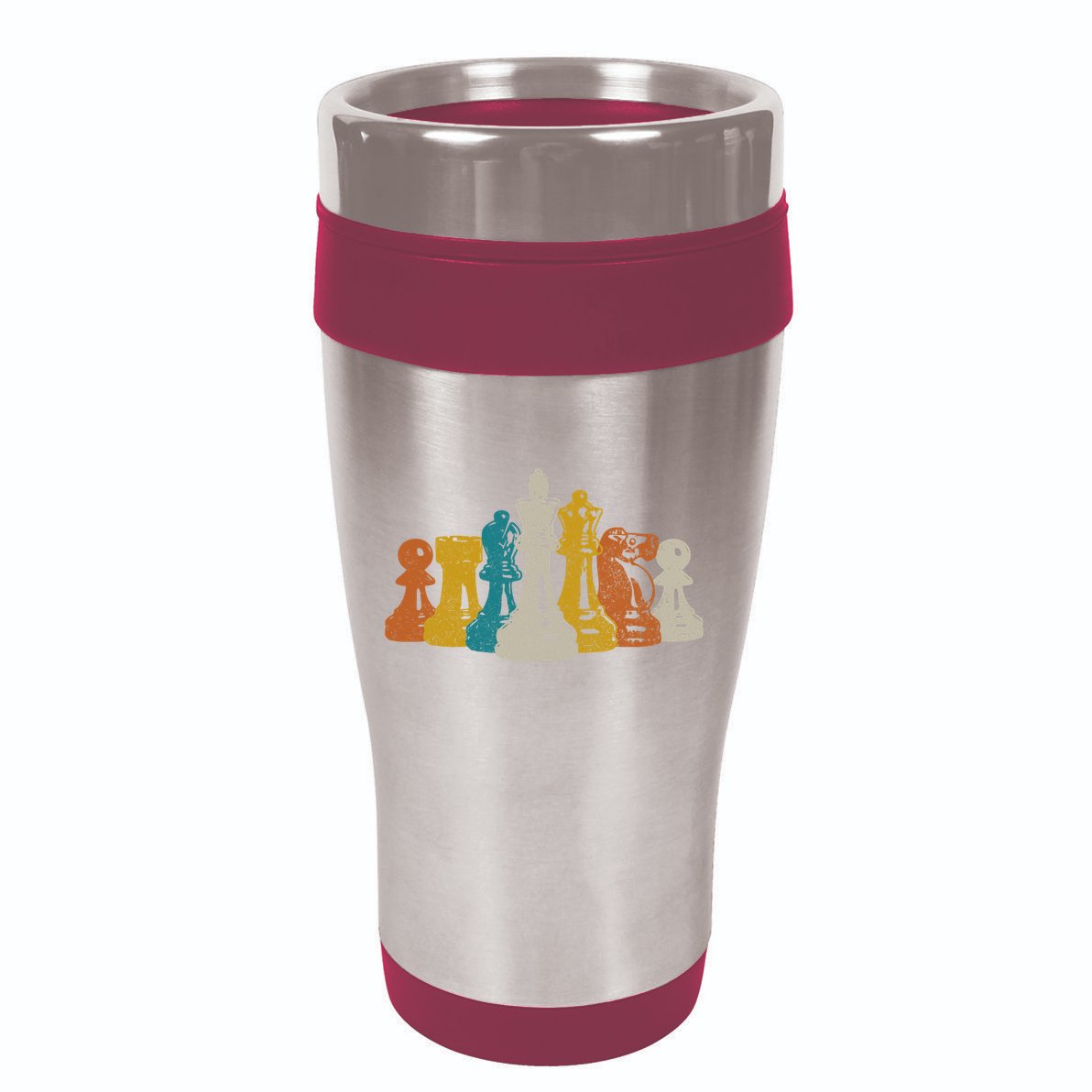 Chess Vintage Retro Chess Player 16oz Travel Tumbler