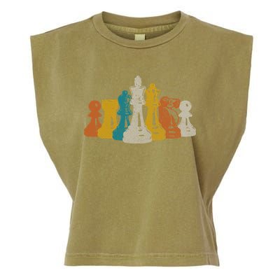 Chess Vintage Retro Chess Player Garment-Dyed Women's Muscle Tee