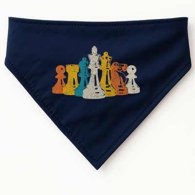 Chess Vintage Retro Chess Player USA-Made Doggie Bandana
