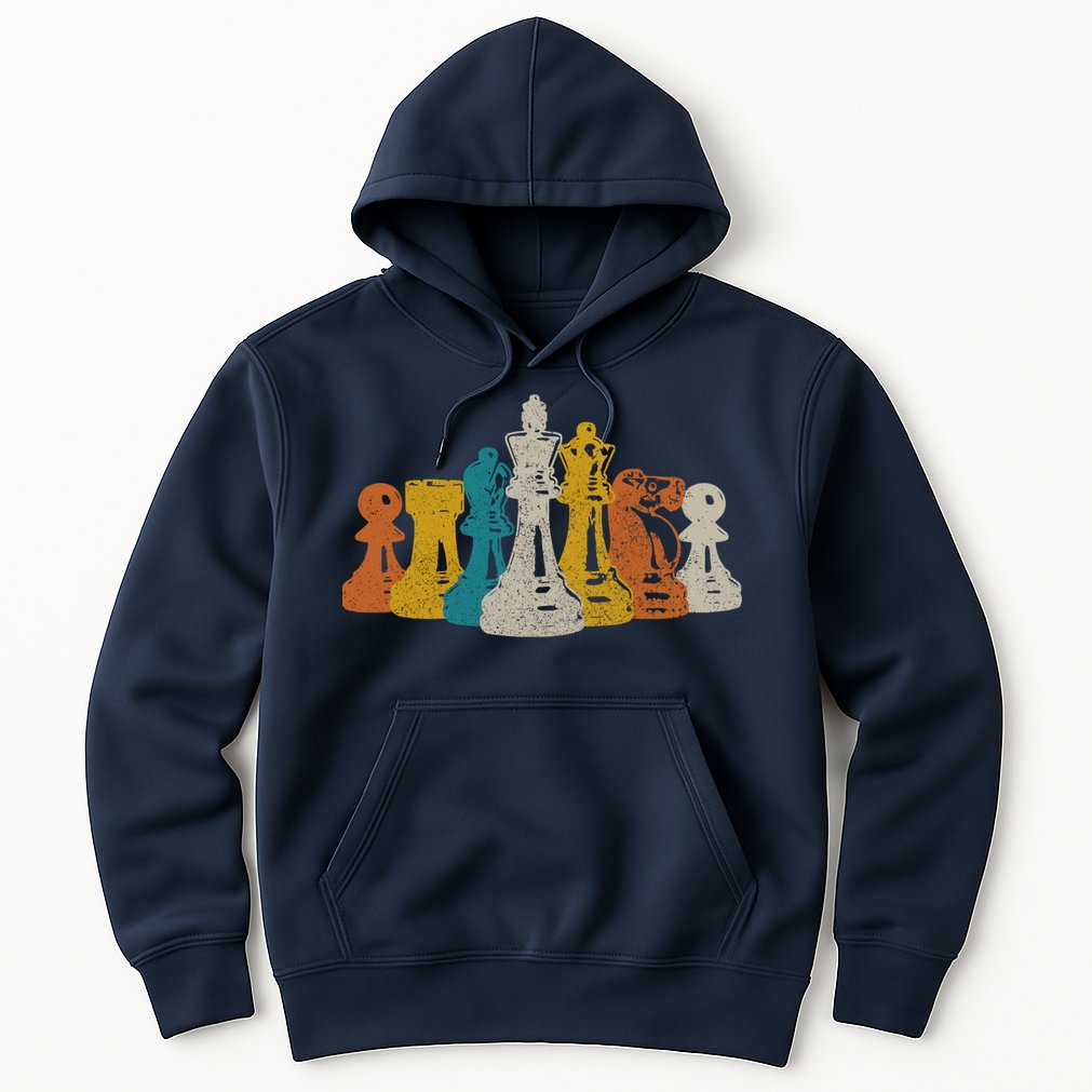 Chess Vintage Retro Chess Player Hoodie