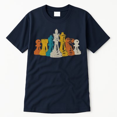 Chess Vintage Retro Chess Player Tall T-Shirt