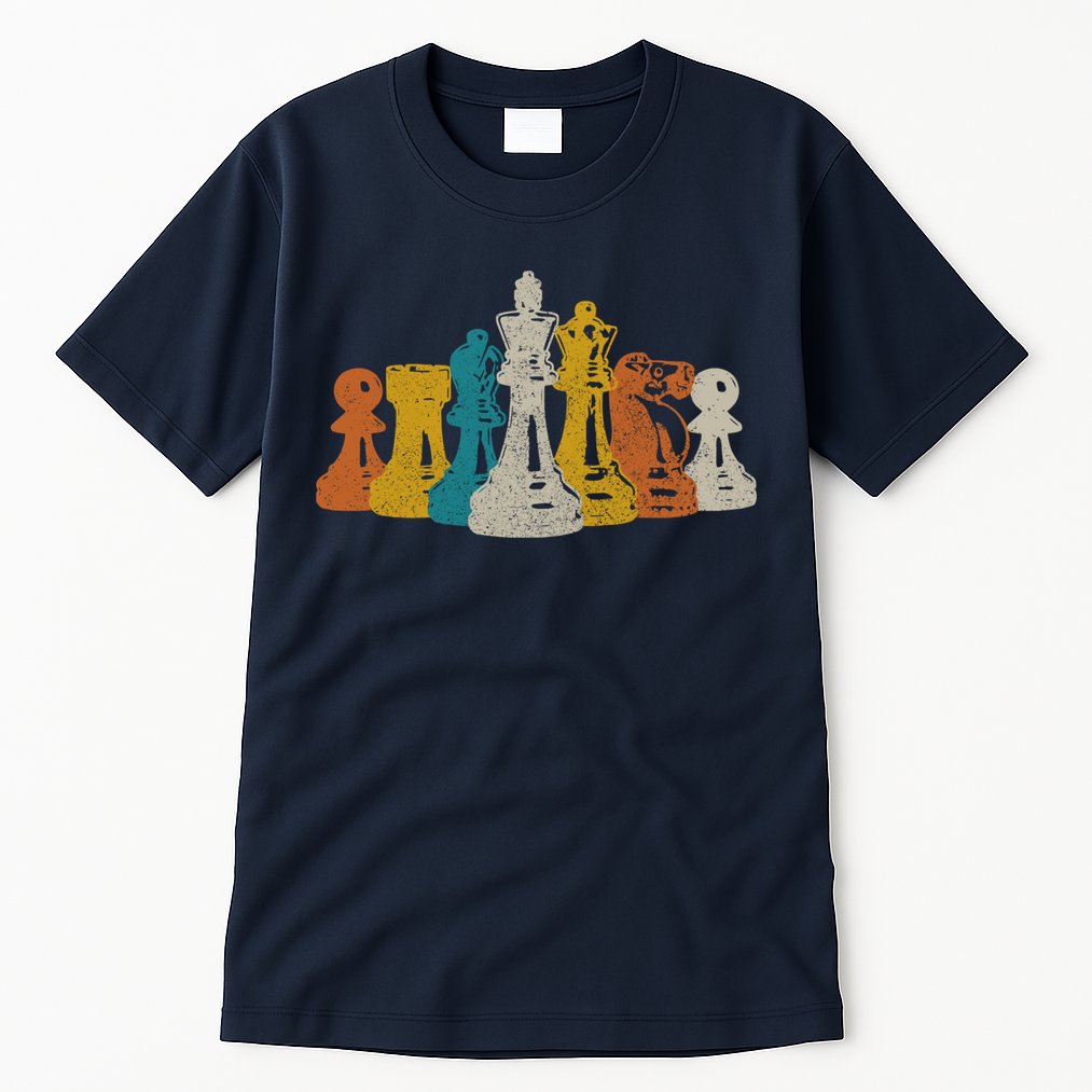 Chess Vintage Retro Chess Player Tall T-Shirt