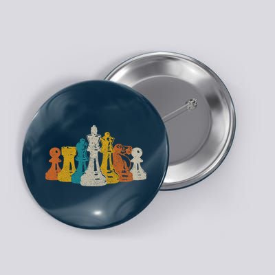 Chess Vintage Retro Chess Player Button