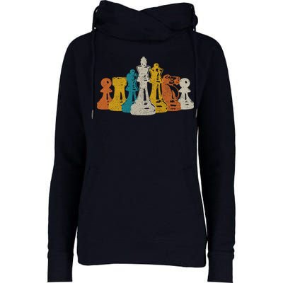 Chess Vintage Retro Chess Player Womens Funnel Neck Pullover Hood