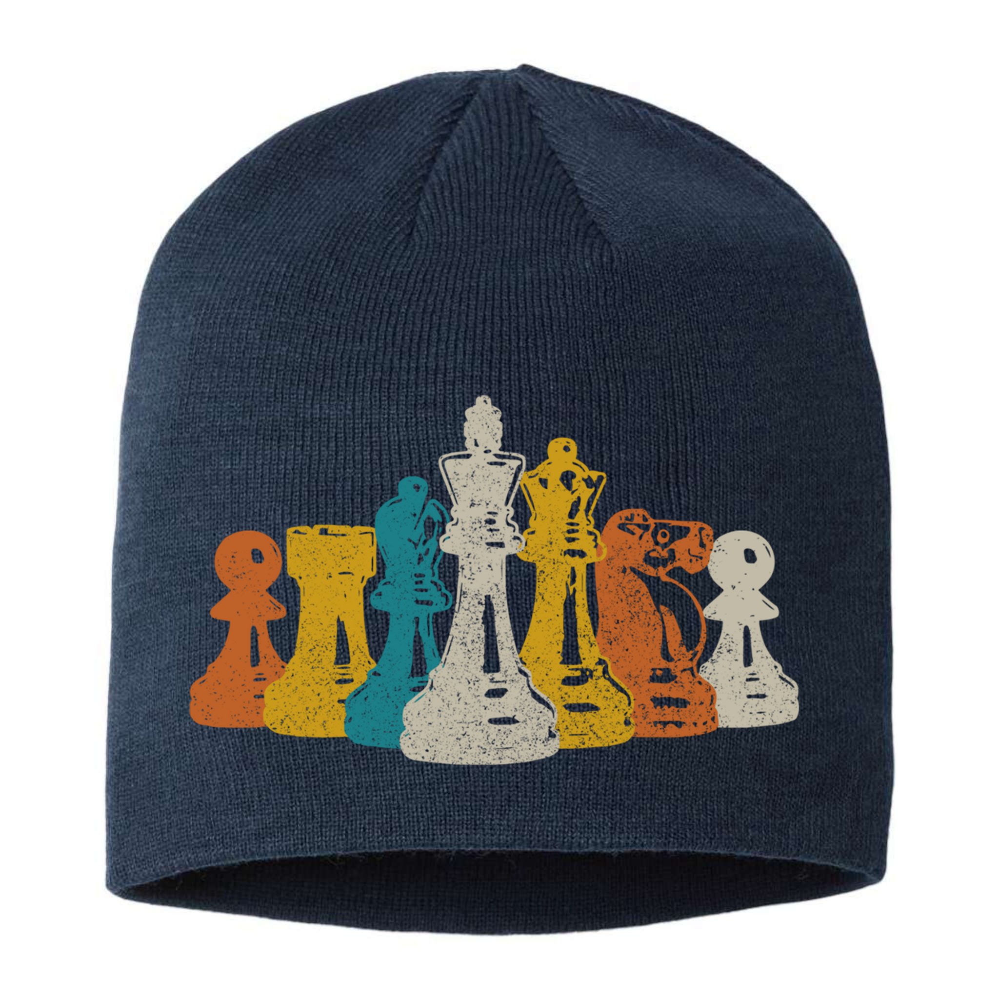 Chess Vintage Retro Chess Player Sustainable Beanie